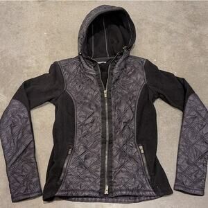 ATHLETA Vortex Jacket Size Small Full Zip Running Layering Fleece Thumb Holes